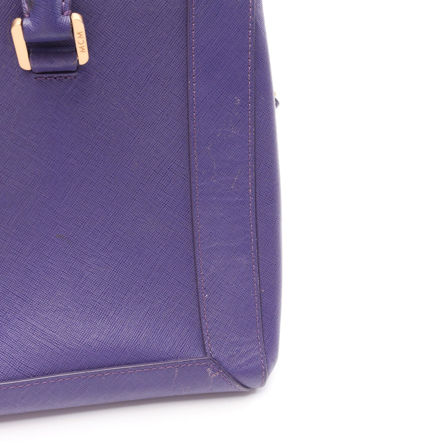 Nuovo 2WAY ハンドバッグ レザー パープル エムシーエム バッグ MCM