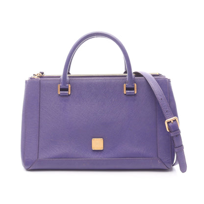 Nuovo 2WAY ハンドバッグ レザー パープル エムシーエム バッグ MCM