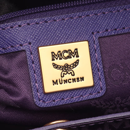 Nuovo 2WAY ハンドバッグ レザー パープル エムシーエム バッグ MCM