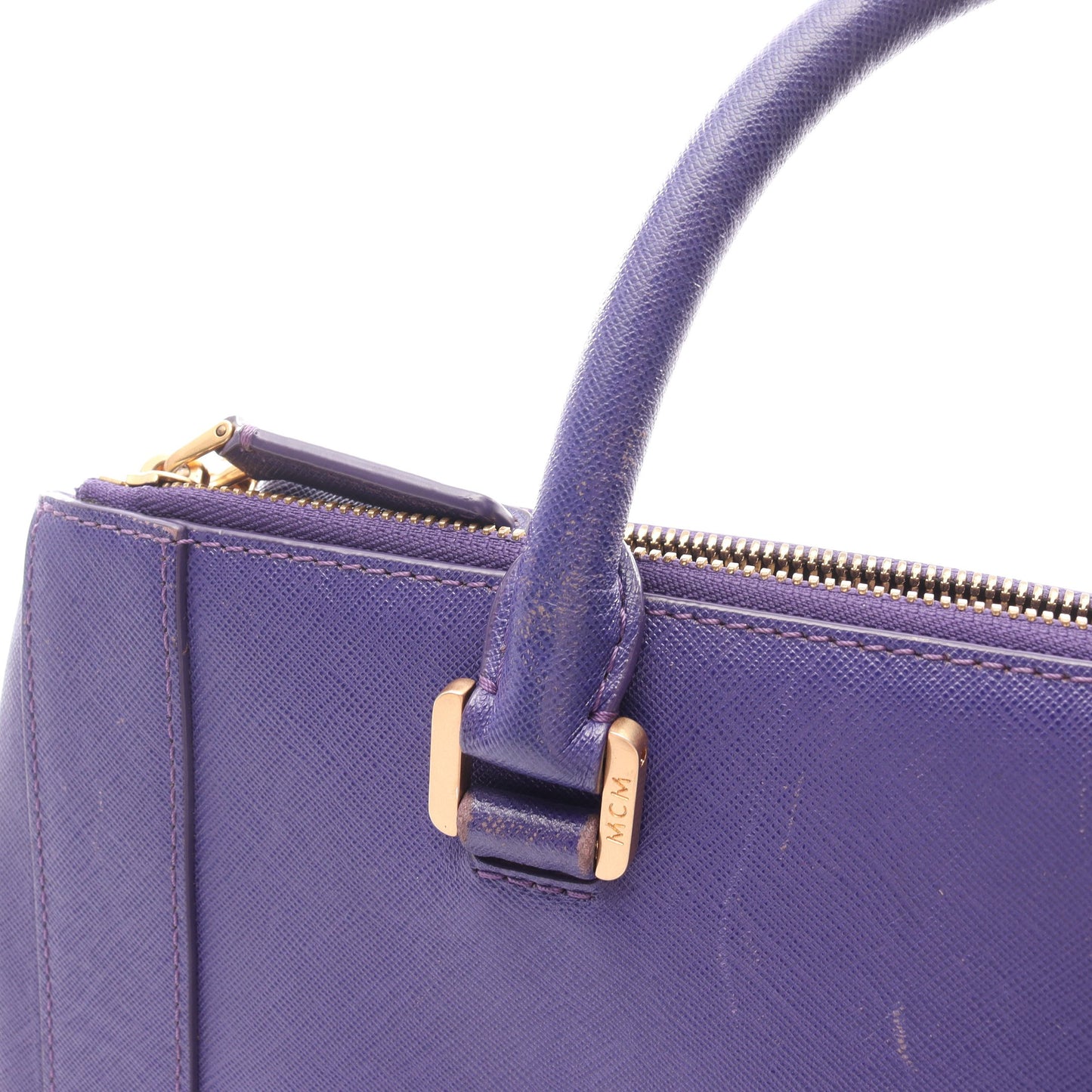 Nuovo 2WAY ハンドバッグ レザー パープル エムシーエム バッグ MCM