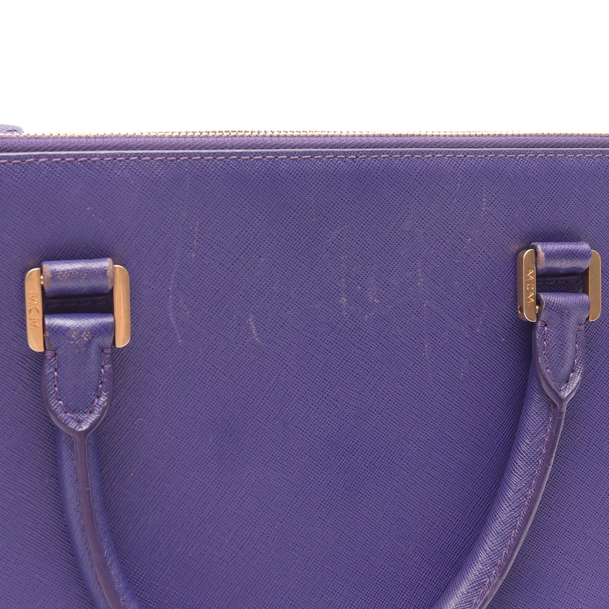 Nuovo 2WAY ハンドバッグ レザー パープル エムシーエム バッグ MCM