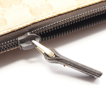 GGクリスタル ショルダーバッグ コーティングキャンバス レザー ベージュ グッチ