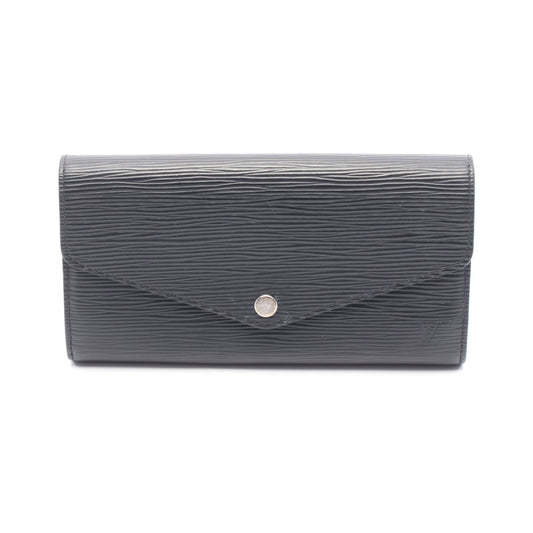 ポルトフォイユ サラ エピ ノワール 二つ折り長財布 レザー ブラック ルイヴィトン