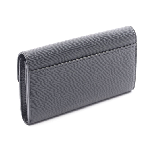 ポルトフォイユ サラ エピ ノワール 二つ折り長財布 レザー ブラック ルイヴィトン