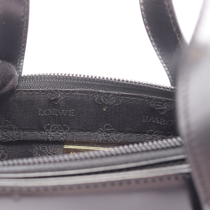 ハンドバッグ レザー ブラック ロエベ バッグ LOEWE