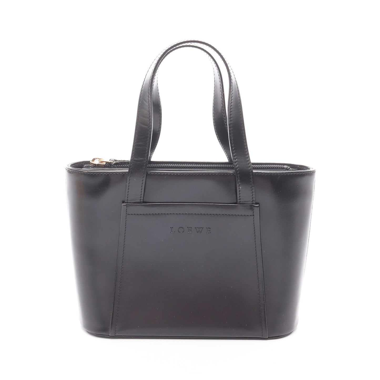 ハンドバッグ レザー ブラック ロエベ バッグ LOEWE