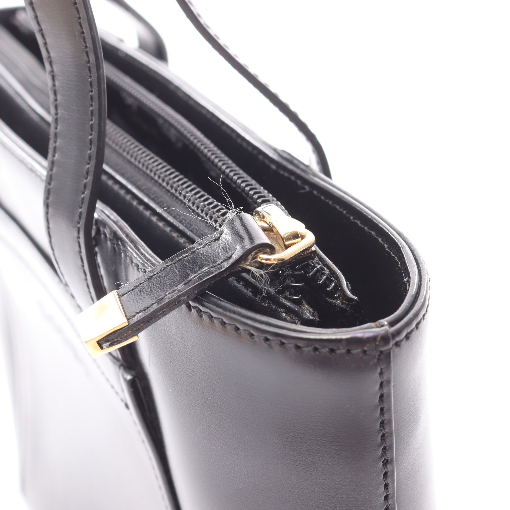 ハンドバッグ レザー ブラック ロエベ バッグ LOEWE
