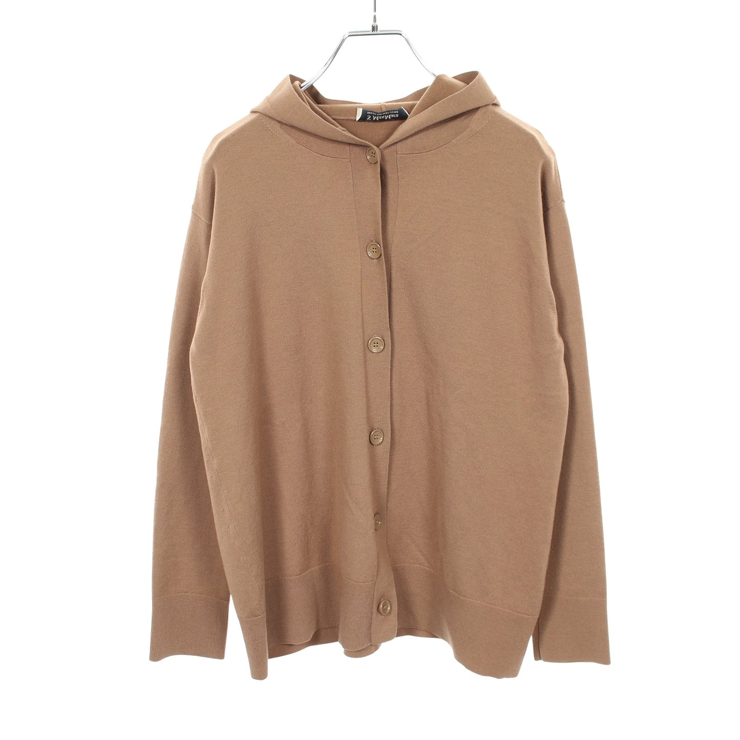 フード付き カーディガン ウール ブラウン エスマックスマーラ トップス S Max Mara