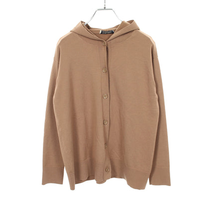 フード付き カーディガン ウール ブラウン エスマックスマーラ トップス S Max Mara