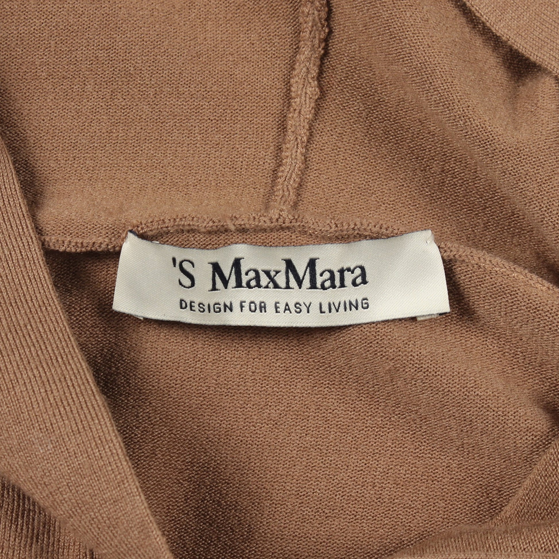 フード付き カーディガン ウール ブラウン エスマックスマーラ トップス S Max Mara