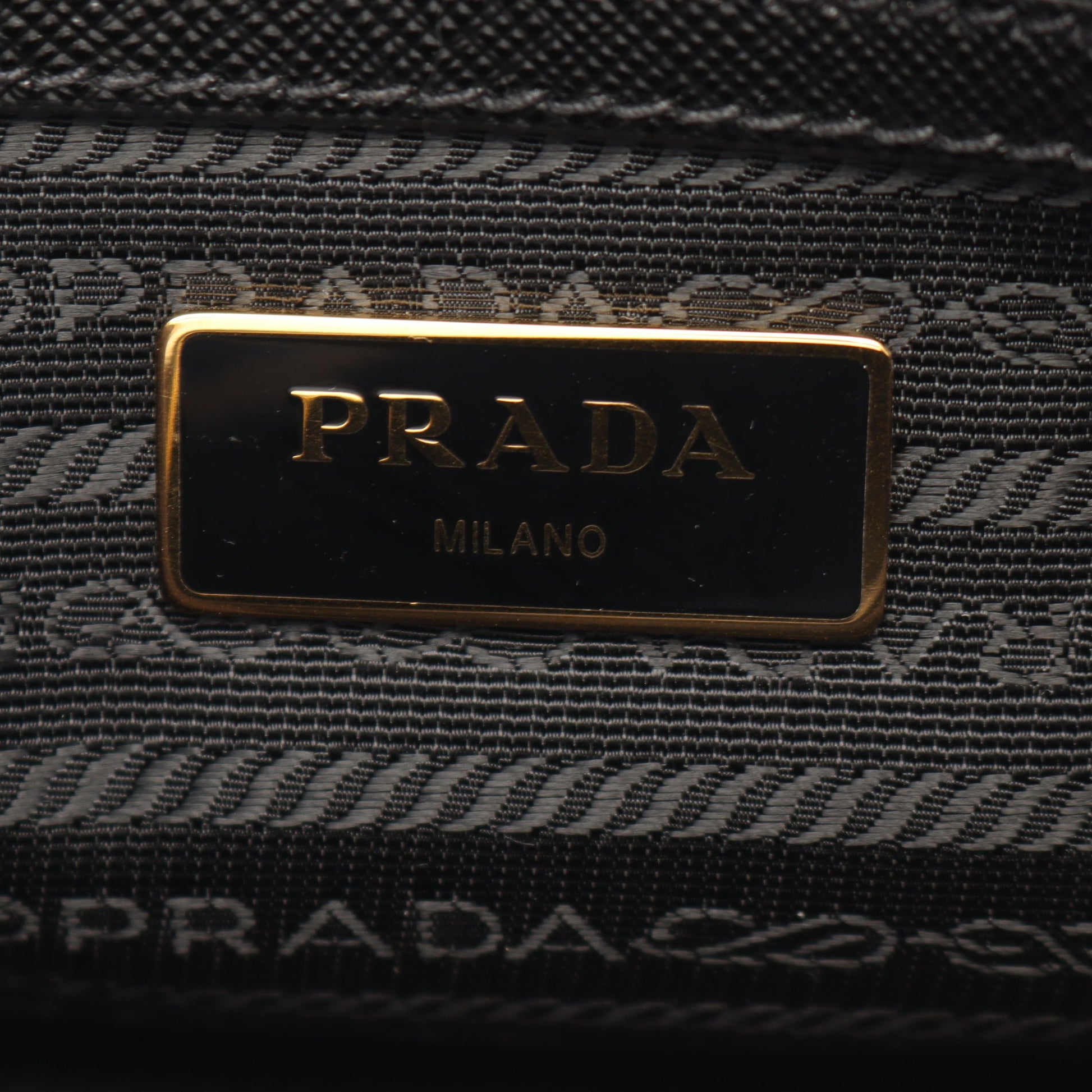 TESSUTO+SAFFIANO 2WAY ハンドバッグ ナイロン サフィアーノレザー ブラック プラダ バッグ PRADA