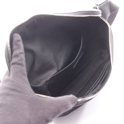 ボディバッグ ウエストバッグ キャンバス レザー ブラック サンローランパリ バッグ SAINT LAURENT PARIS