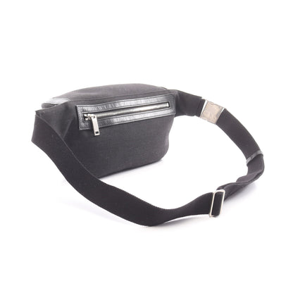 ボディバッグ ウエストバッグ キャンバス レザー ブラック サンローランパリ バッグ SAINT LAURENT PARIS