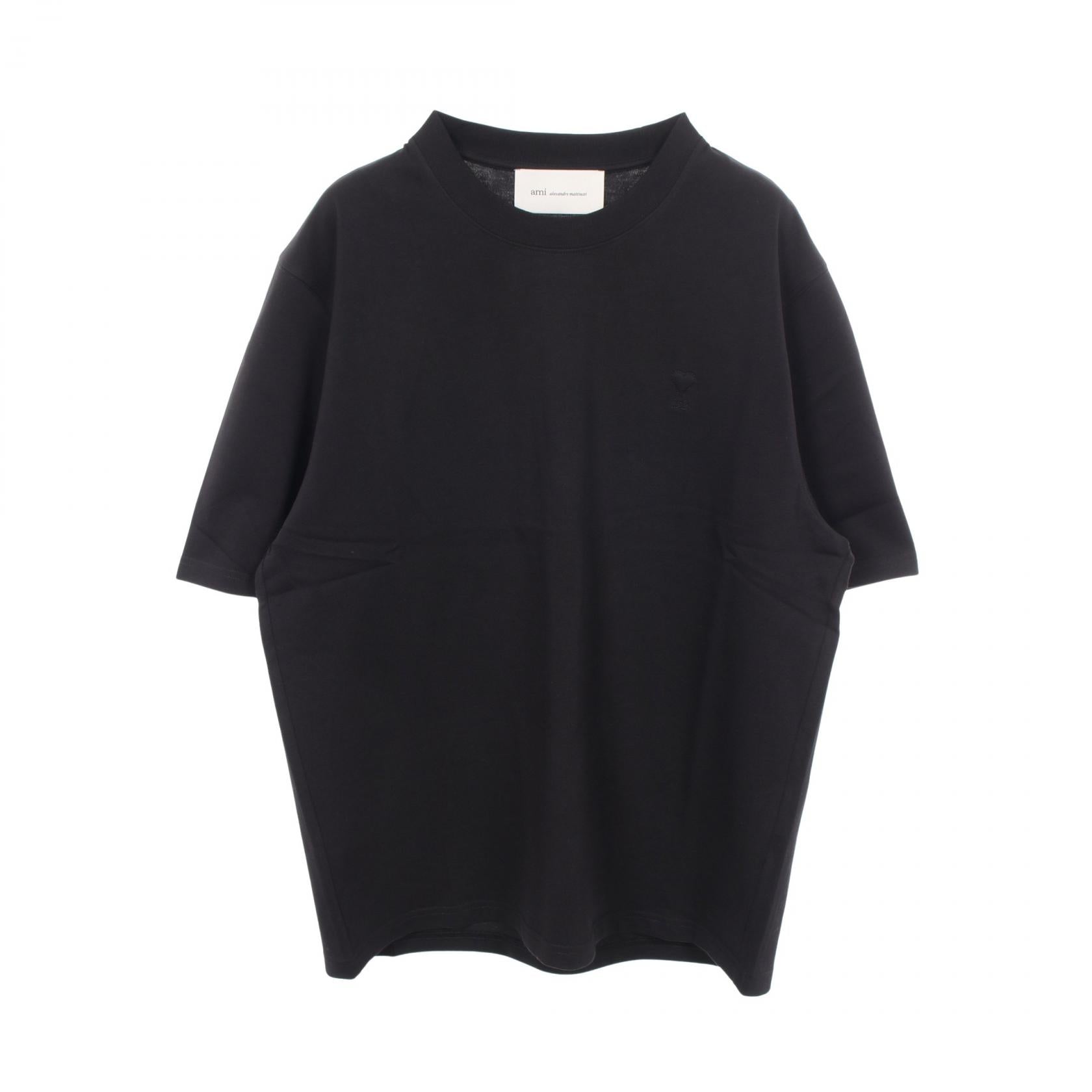 半袖Tシャツ コットン ブラック アミアレクサンドルマテュッシ トップス AMI Alexandre Mattiussi