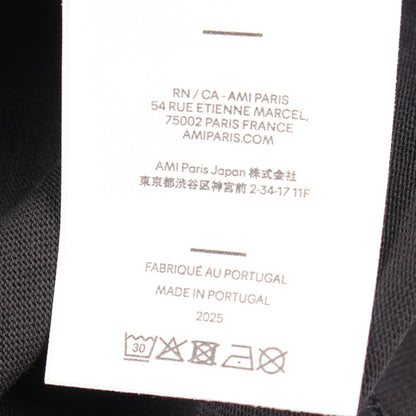 半袖Tシャツ コットン ブラック アミアレクサンドルマテュッシ トップス AMI Alexandre Mattiussi