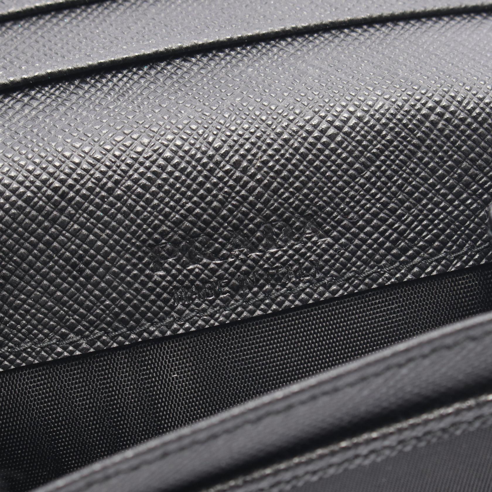 Re-Nylon 二つ折り財布 ナイロン レザー ブラック プラダ – RECLO