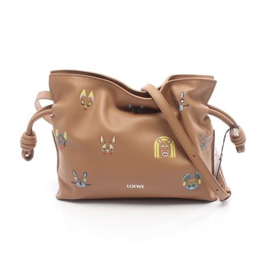 フューチャリスト キャット フラメンコ ミニ ショルダーバッグ レザー ブラウン マルチカラー ロエベ
