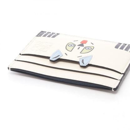 フューチャリスト キャット カードケース レザー ホワイト マルチカラー ロエベ