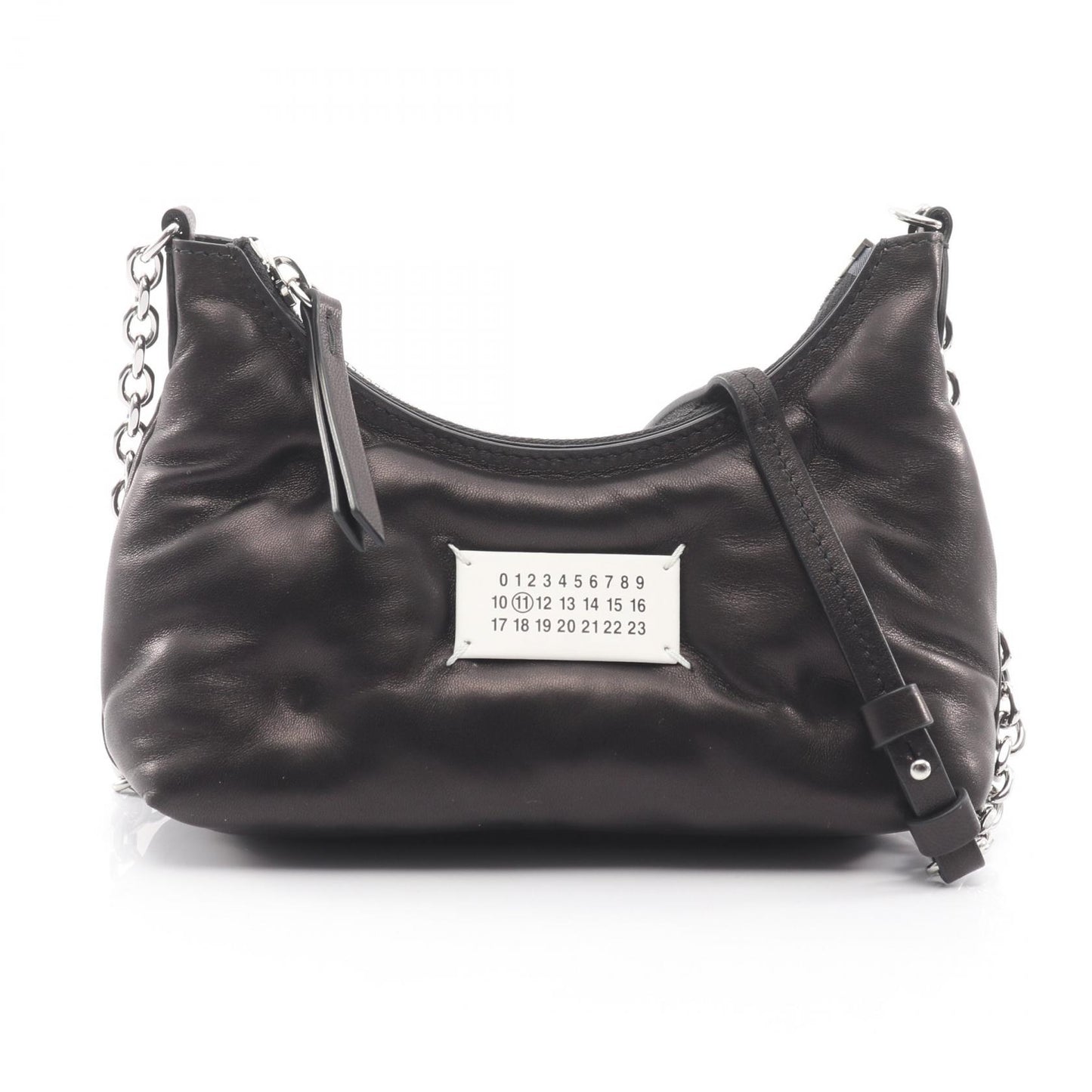 グラムスラム ホーボー マイクロ ショルダーバッグ レザー ブラック エムエムシックスメゾンマルジェラ