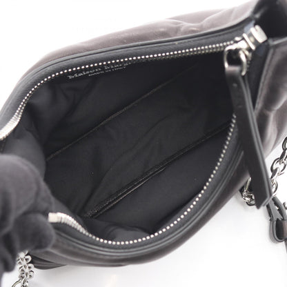 グラムスラム ホーボー マイクロ ショルダーバッグ レザー ブラック エムエムシックスメゾンマルジェラ