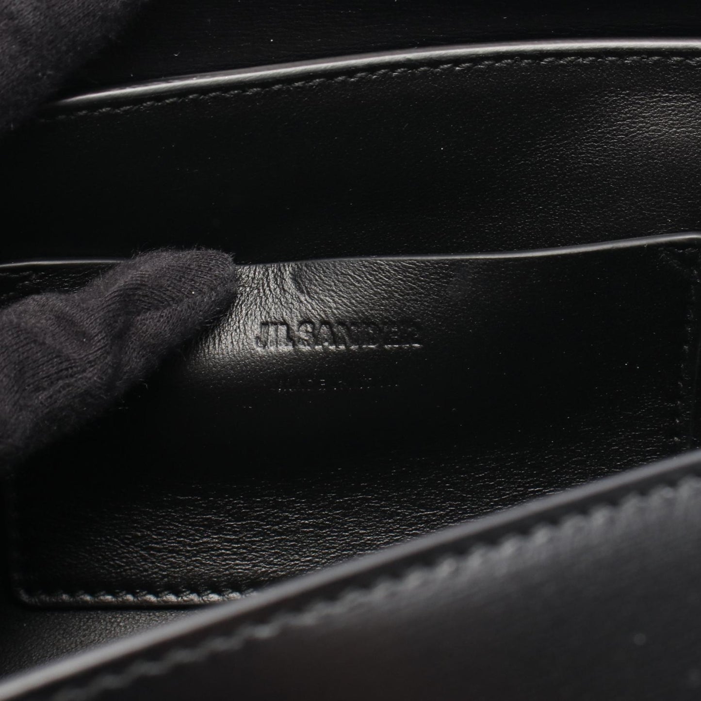 Cannolo スモール ショルダーバッグ レザー ブラック ジルサンダー