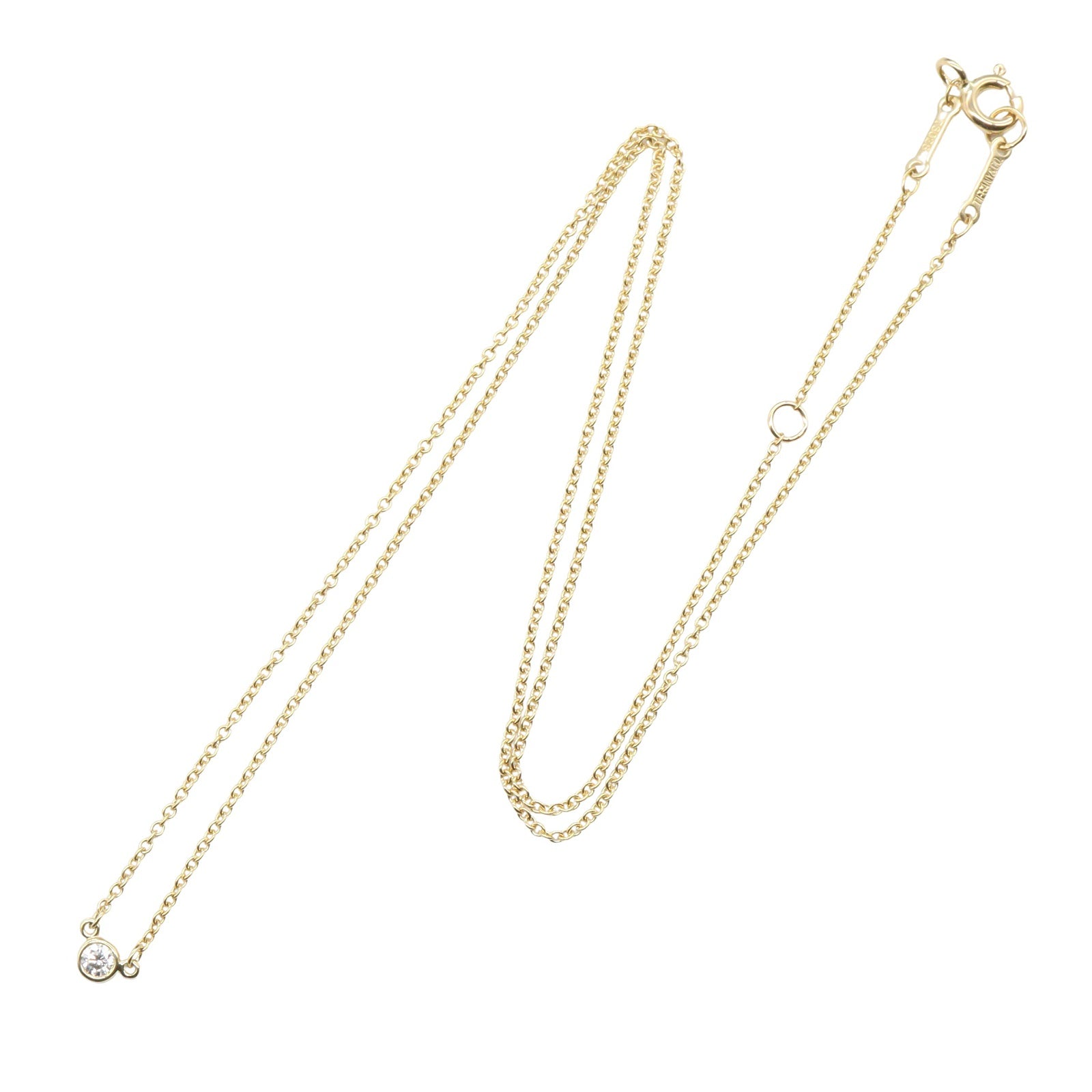 バイザヤード ネックレス ネックレス K18YG ダイヤモンド イエローゴールド クリア ティファニー アクセサリー TIFFANY & Co.