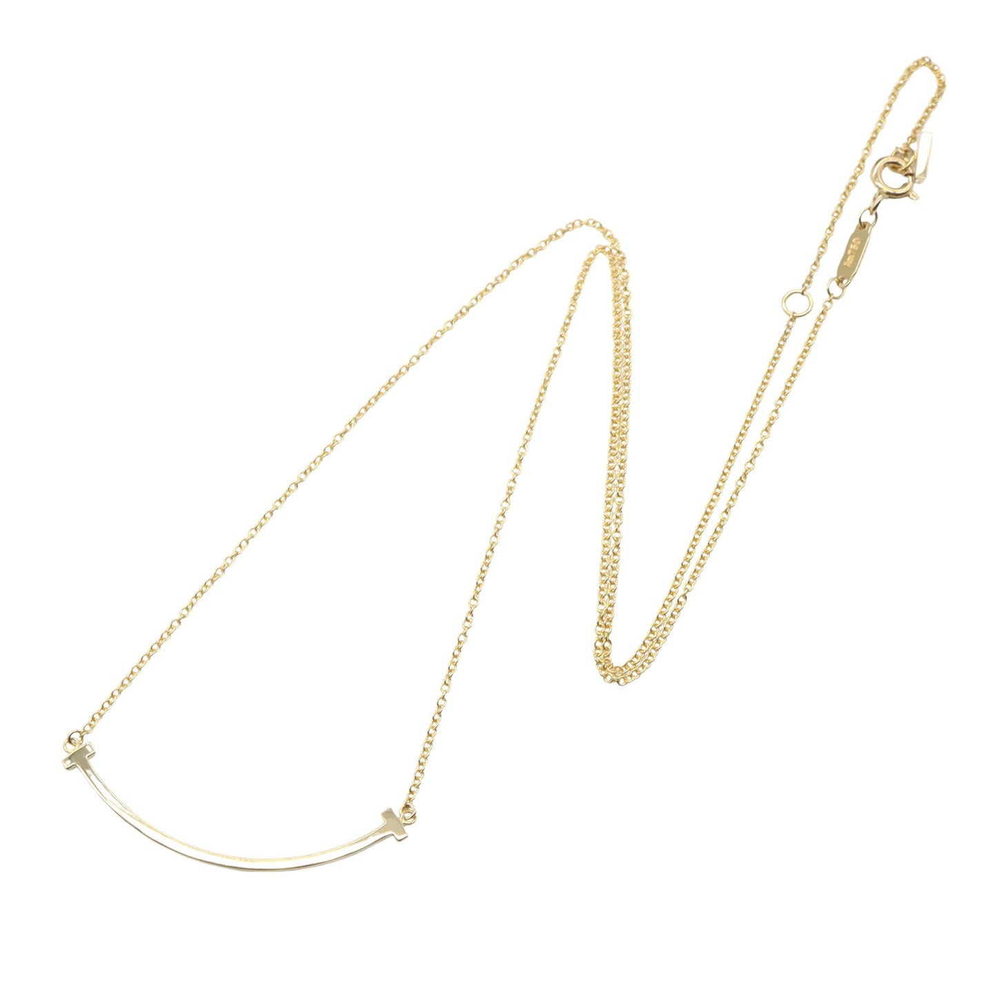 Tスマイル スモール ネックレス ネックレス K18YG イエローゴールド ティファニー アクセサリー TIFFANY & Co.