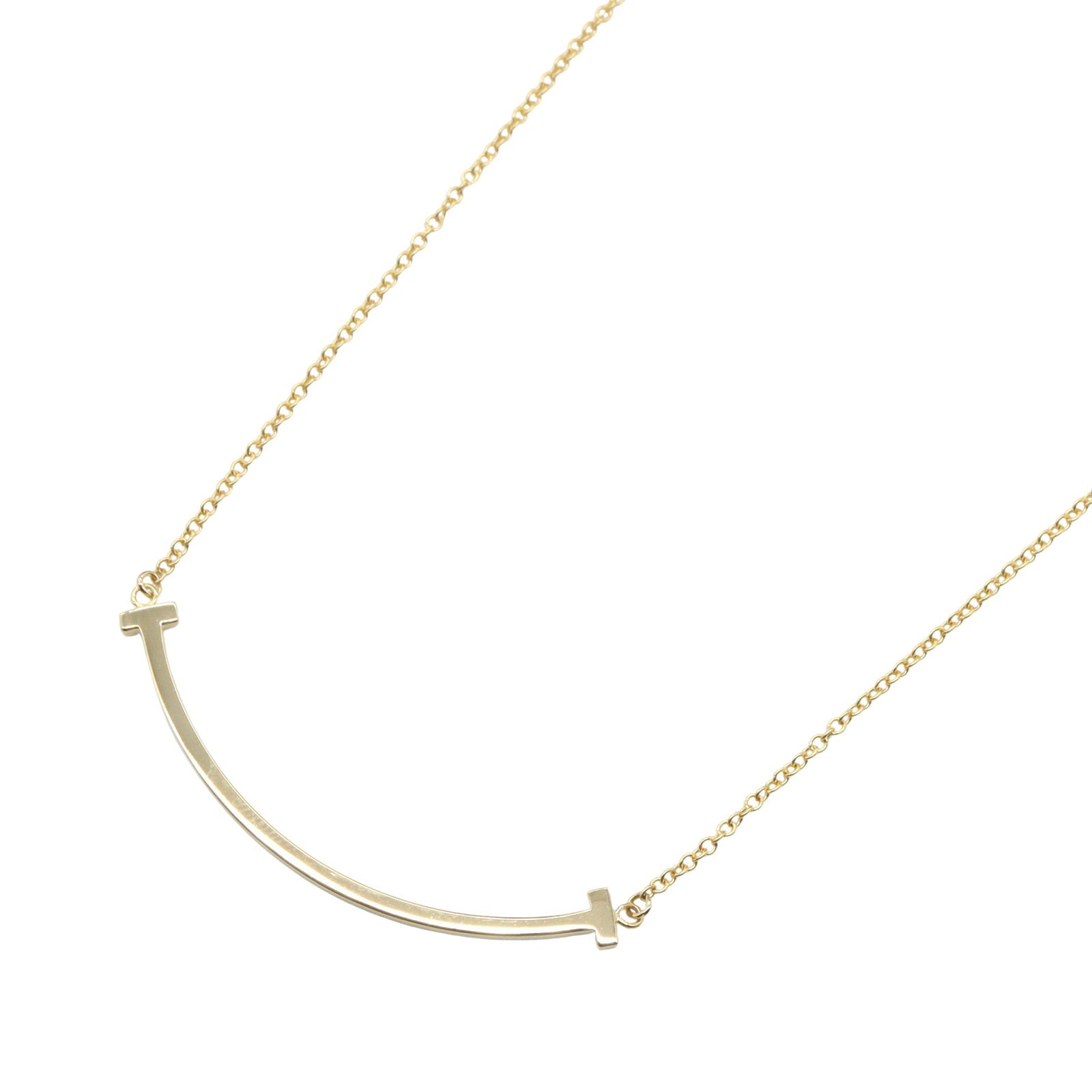 Tスマイル スモール ネックレス ネックレス K18YG イエローゴールド ティファニー アクセサリー TIFFANY & Co.