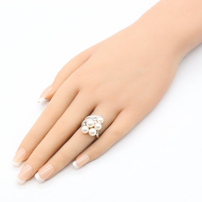 アコヤパール リング リング 指輪 PT900 パール ダイヤモンド プラチナ ホワイト クリア タサキ アクセサリー TASAKI