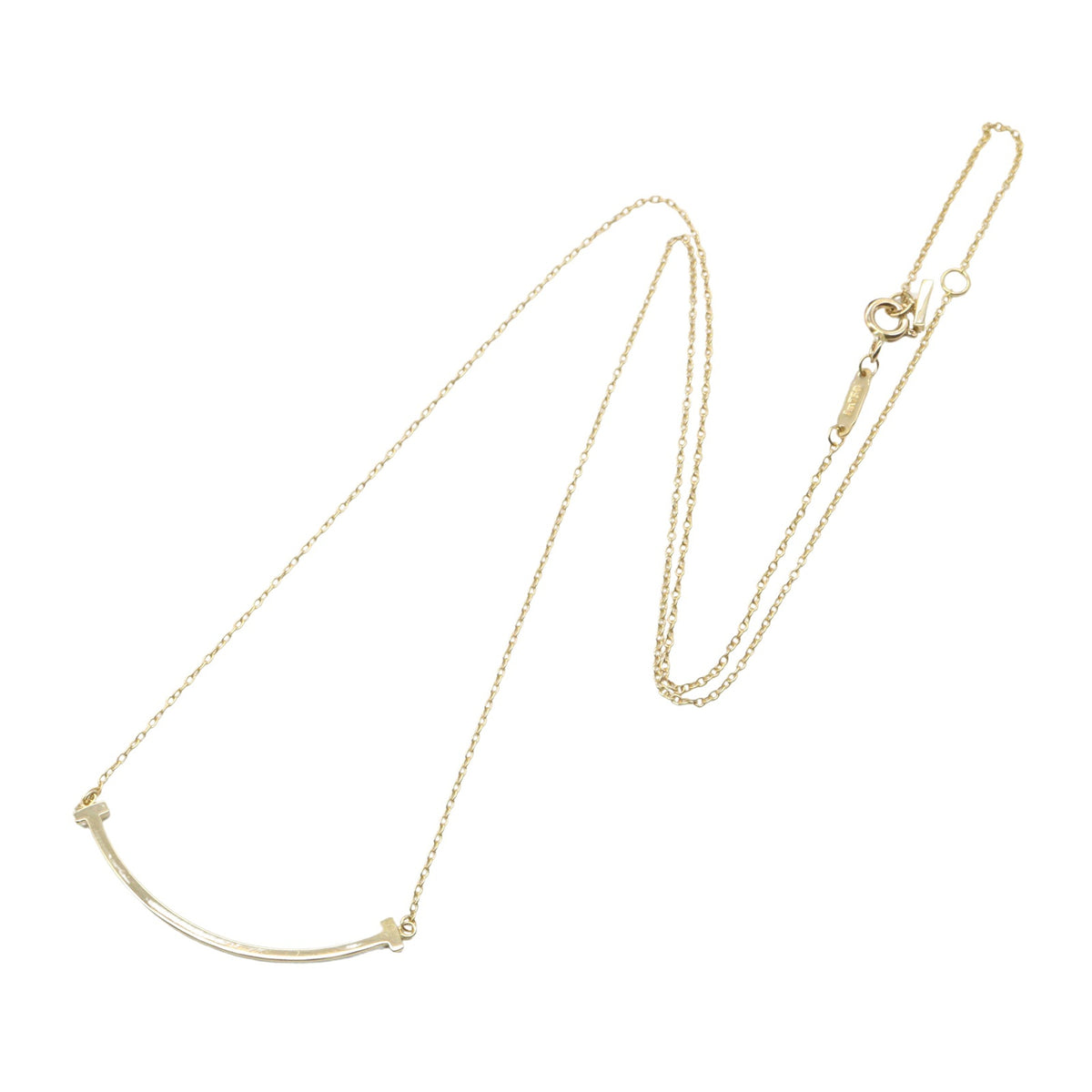 Tスマイル スモール ネックレス ネックレス K18YG イエローゴールド ティファニー アクセサリー TIFFANY & Co.