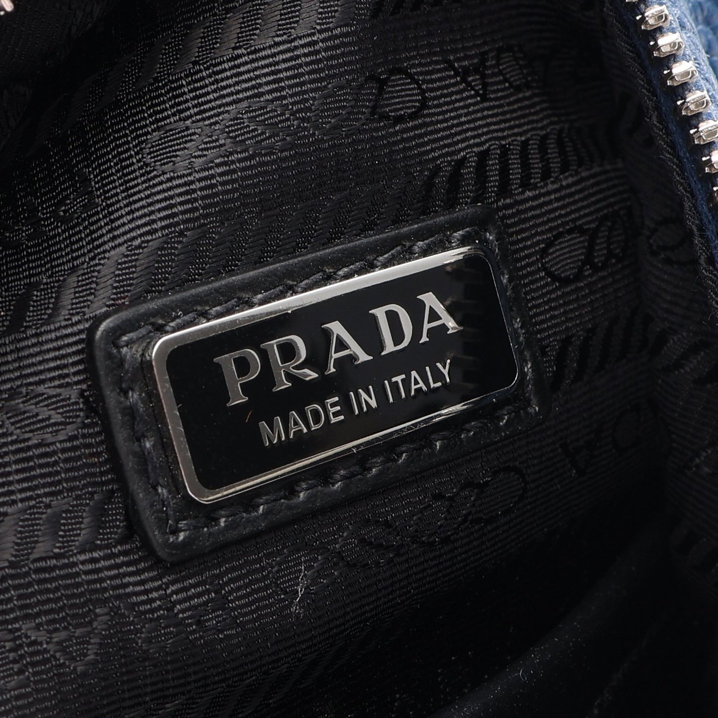 VITELLO DAINO ボディバッグ レザー ブルー プラダ バッグ PRADA