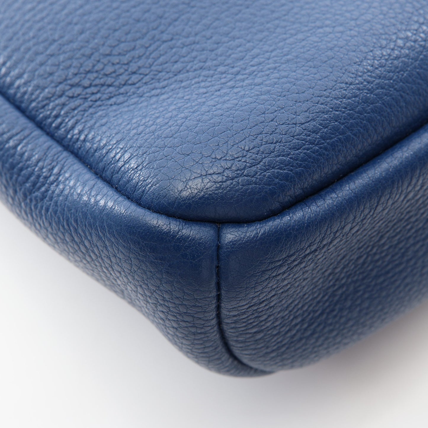 VITELLO DAINO ボディバッグ レザー ブルー プラダ バッグ PRADA
