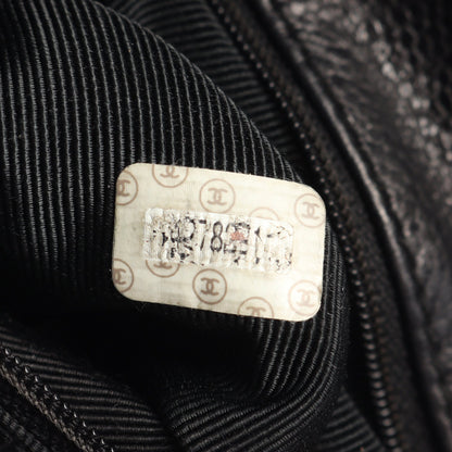 トリプルココマーク バックパック リュックサック キャビアスキン ブラック ゴールド金具 シャネル バッグ CHANEL