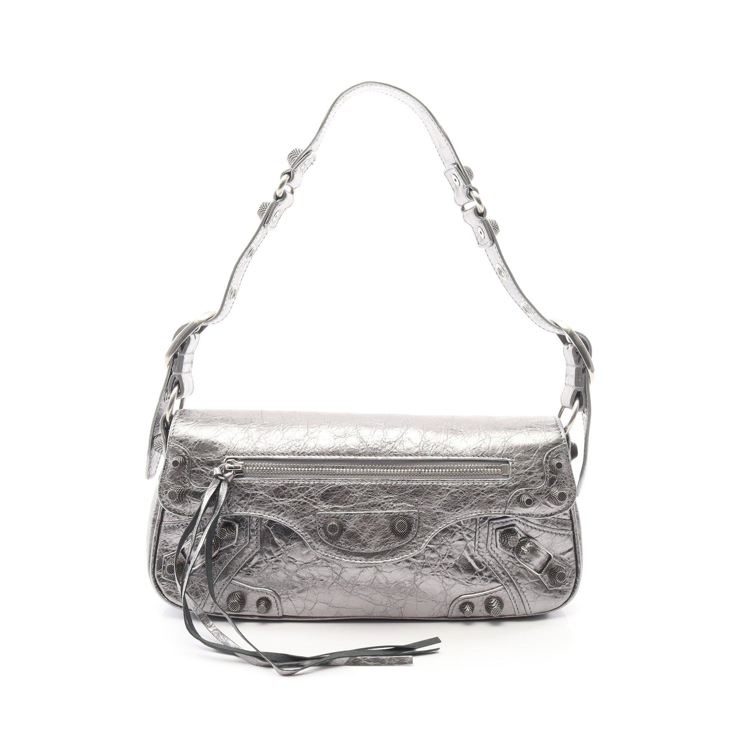 ル カゴール S ショルダーバッグ レザー シルバー バレンシアガ バッグ BALENCIAGA