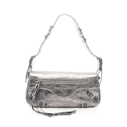 ル カゴール S ショルダーバッグ レザー シルバー バレンシアガ バッグ BALENCIAGA