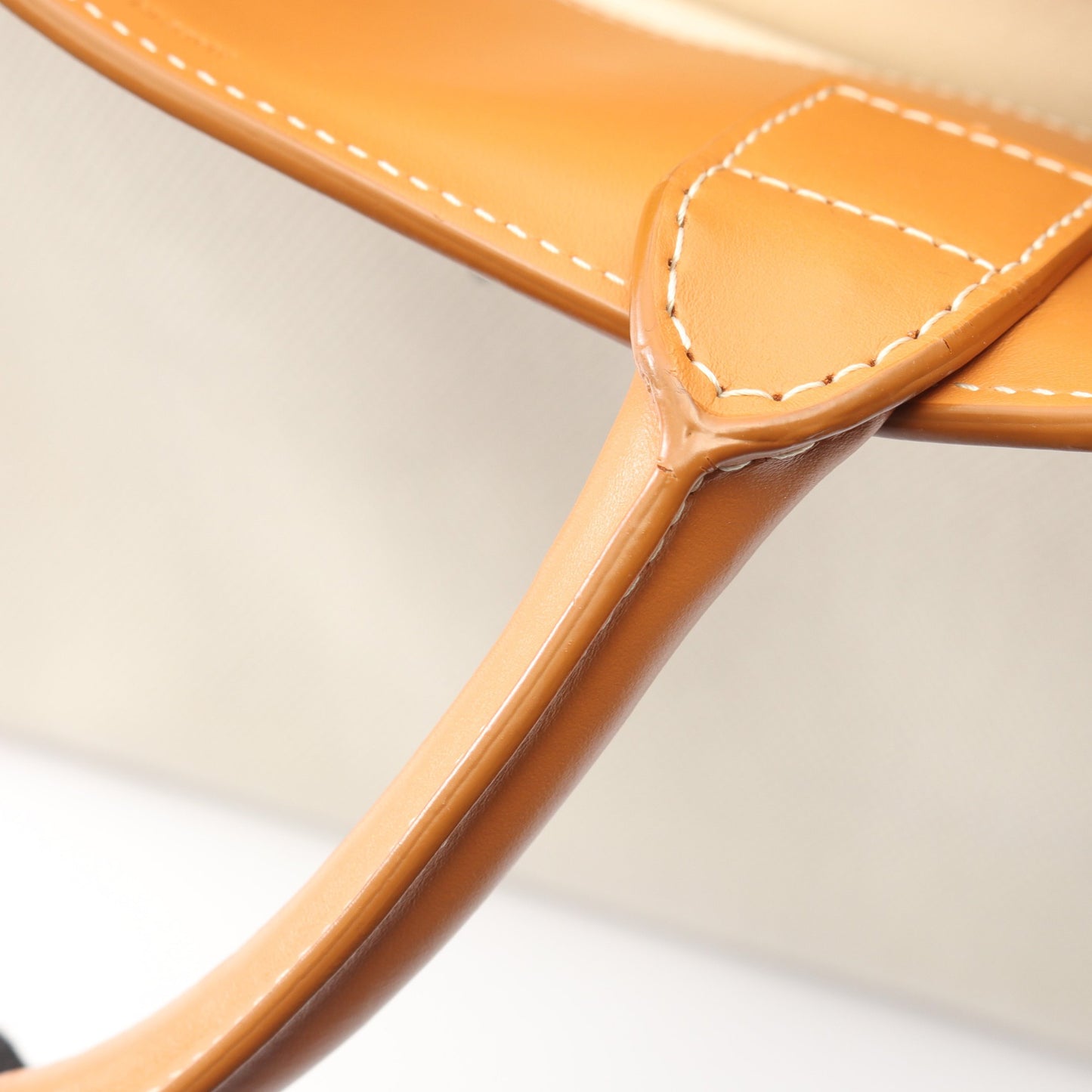 スモール バーティカル カバ 2WAY ハンドバッグ トートバッグ キャンバス レザー オフホワイト ライトブラウン セリーヌ バッグ CELINE