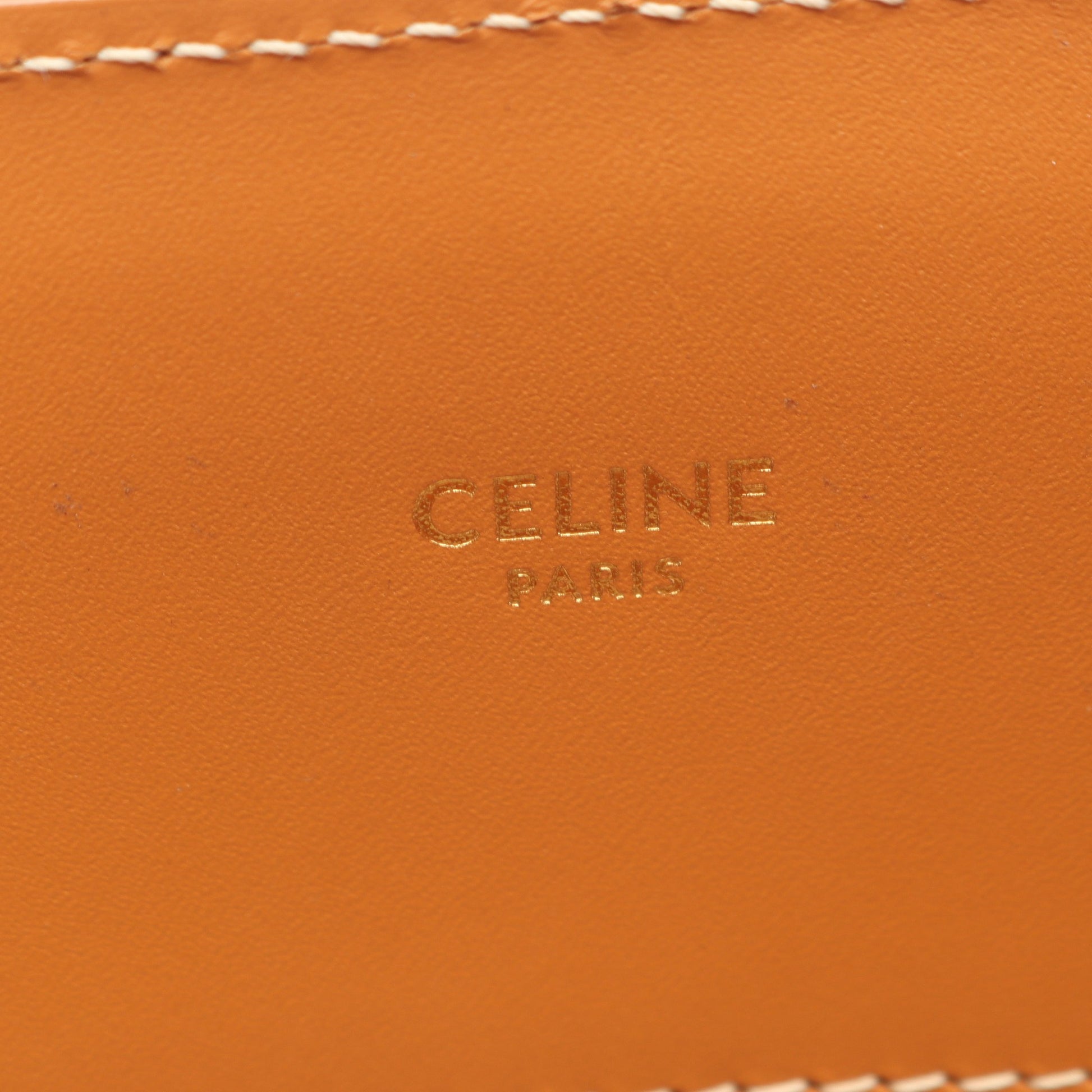 スモール バーティカル カバ 2WAY ハンドバッグ トートバッグ キャンバス レザー オフホワイト ライトブラウン セリーヌ バッグ CELINE