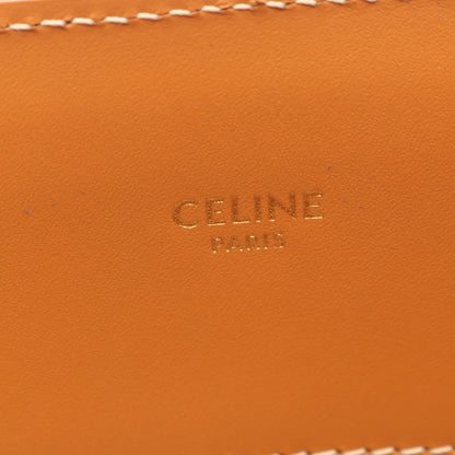スモール バーティカル カバ 2WAY ハンドバッグ トートバッグ キャンバス レザー オフホワイト ライトブラウン セリーヌ バッグ CELINE