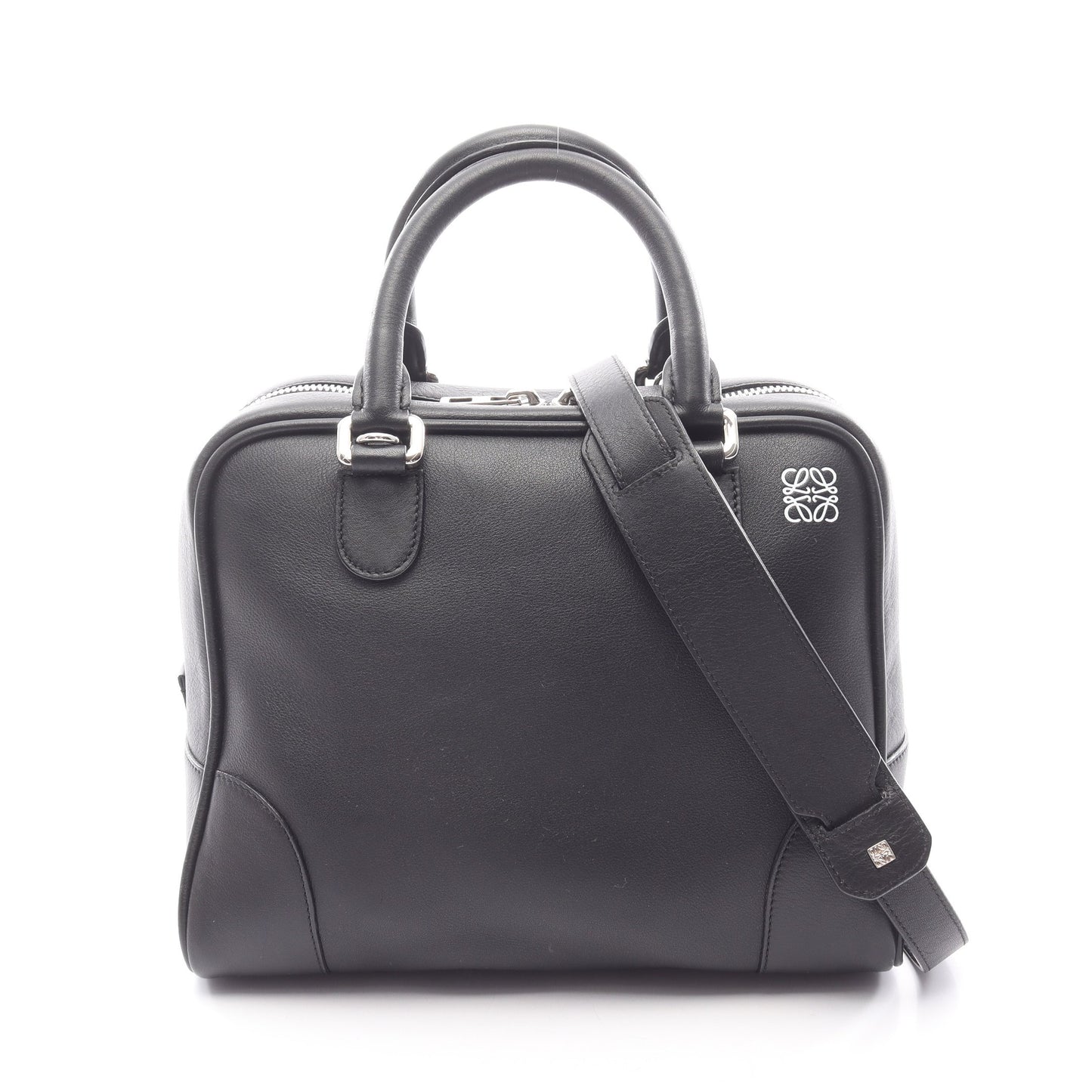 アマソナ75 2WAY ハンドバッグ レザー ブラック ロエベ バッグ LOEWE