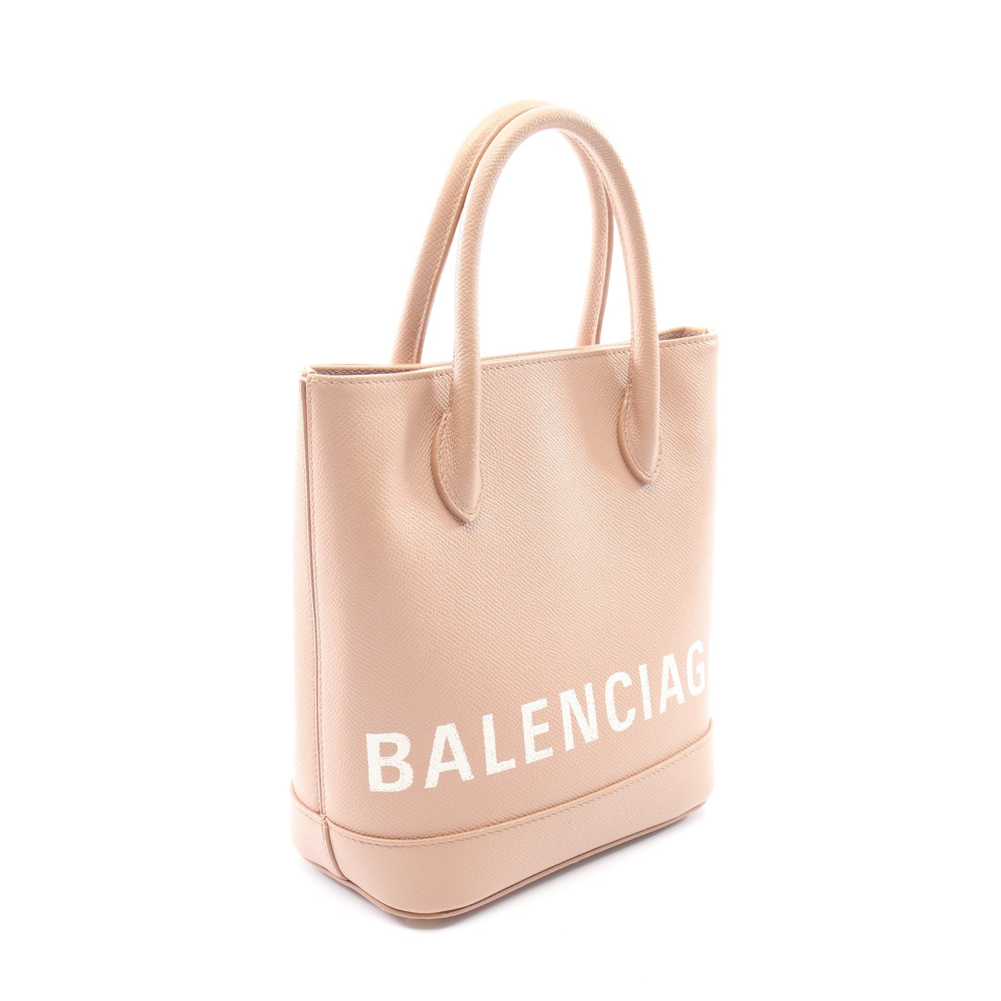 ヴィルXXS 2WAY ハンドバッグ レザー ピンクベージュ バレンシアガ バッグ BALENCIAGA