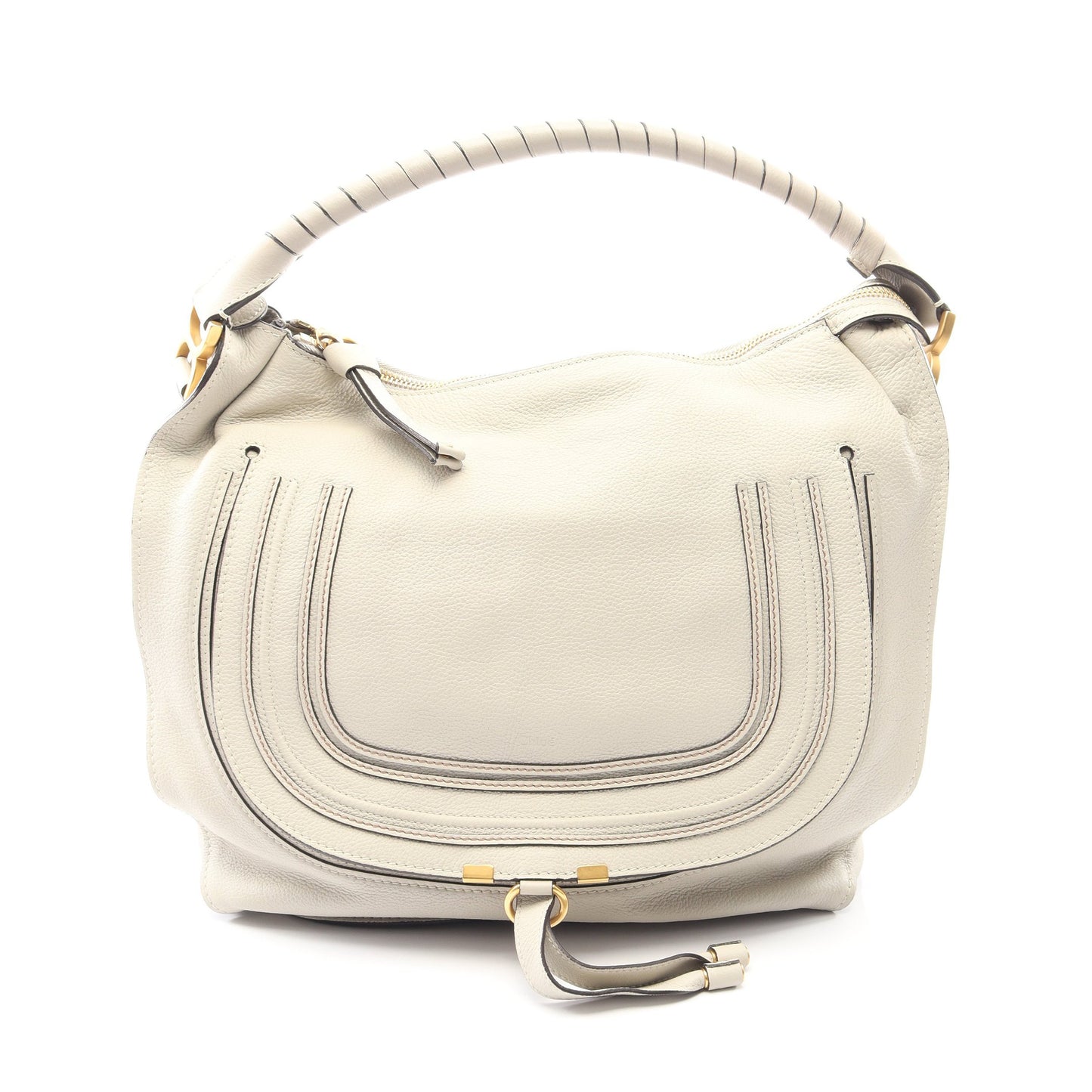 MARCIE マーシー ワンショルダーバッグ レザー ライトグレー クロエ バッグ Chloe