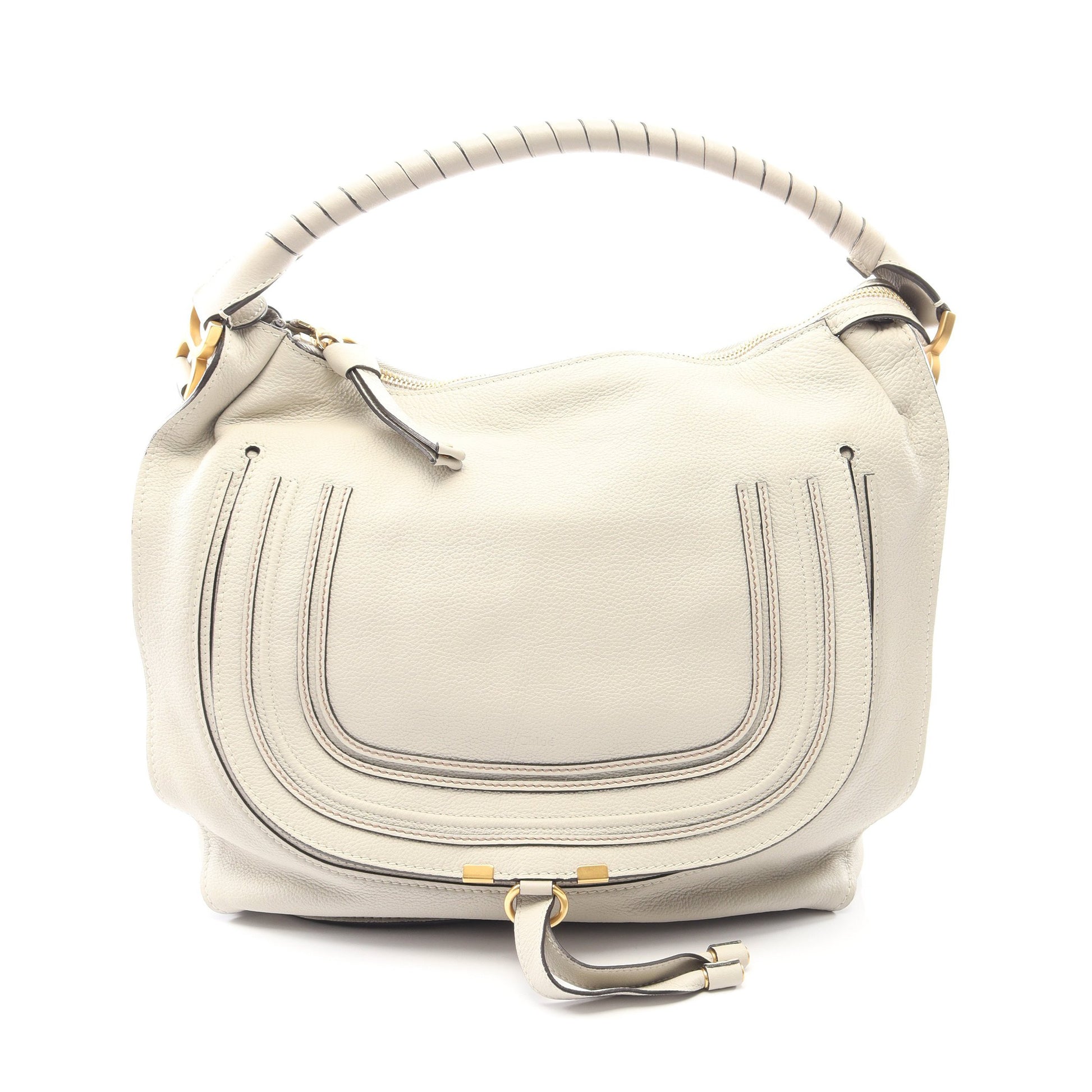 MARCIE マーシー ワンショルダーバッグ レザー ライトグレー クロエ バッグ Chloe