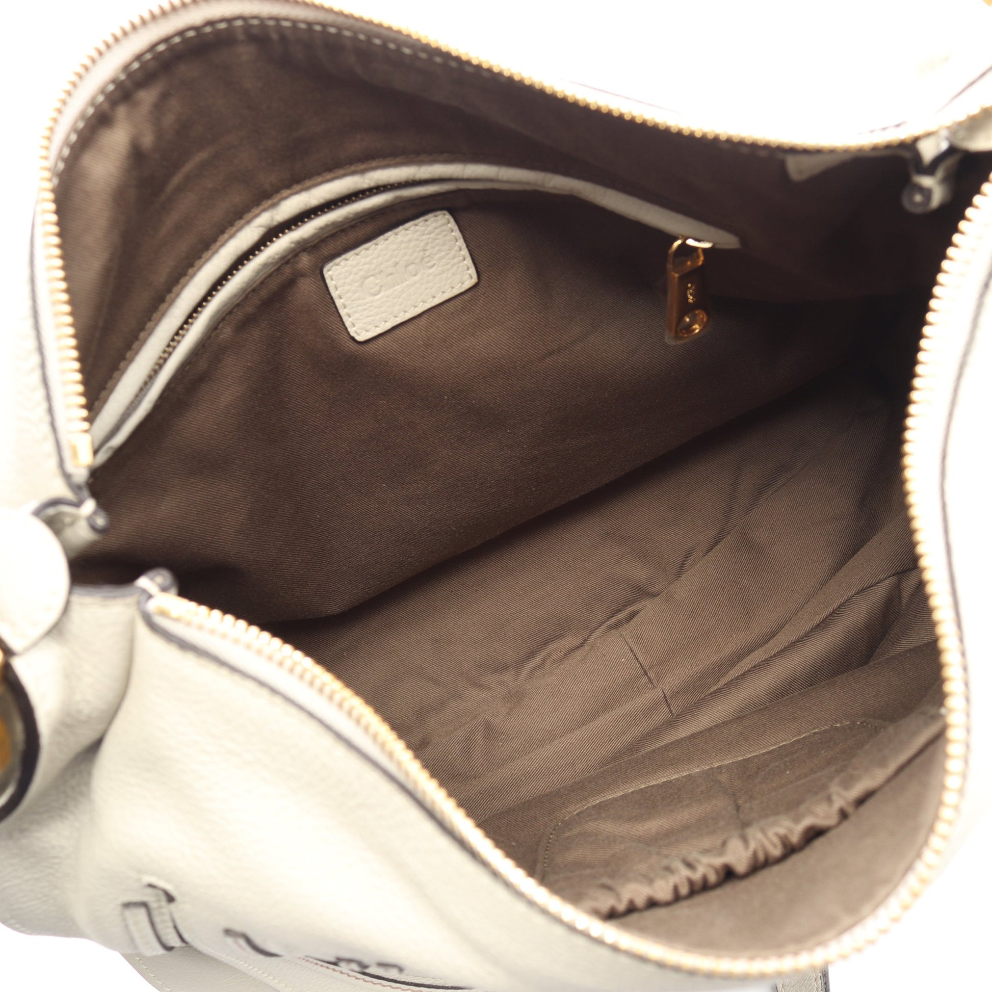 MARCIE マーシー ワンショルダーバッグ レザー ライトグレー クロエ バッグ Chloe