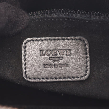 アマソナ28 ハンドバッグ レザー ダークブラウン ブラック ロエベ バッグ LOEWE