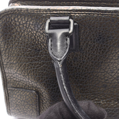アマソナ28 ハンドバッグ レザー ダークブラウン ブラック ロエベ バッグ LOEWE