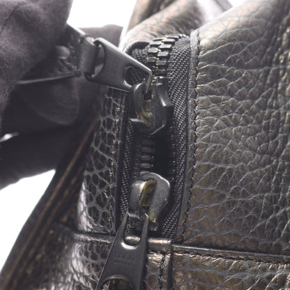 アマソナ28 ハンドバッグ レザー ダークブラウン ブラック ロエベ バッグ LOEWE