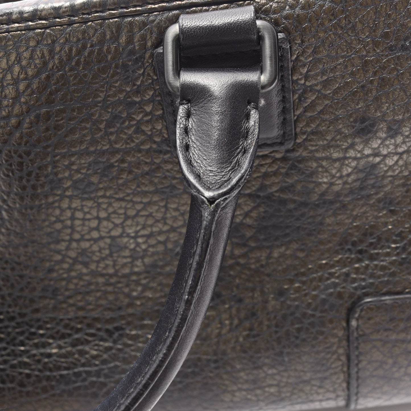 アマソナ28 ハンドバッグ レザー ダークブラウン ブラック ロエベ バッグ LOEWE