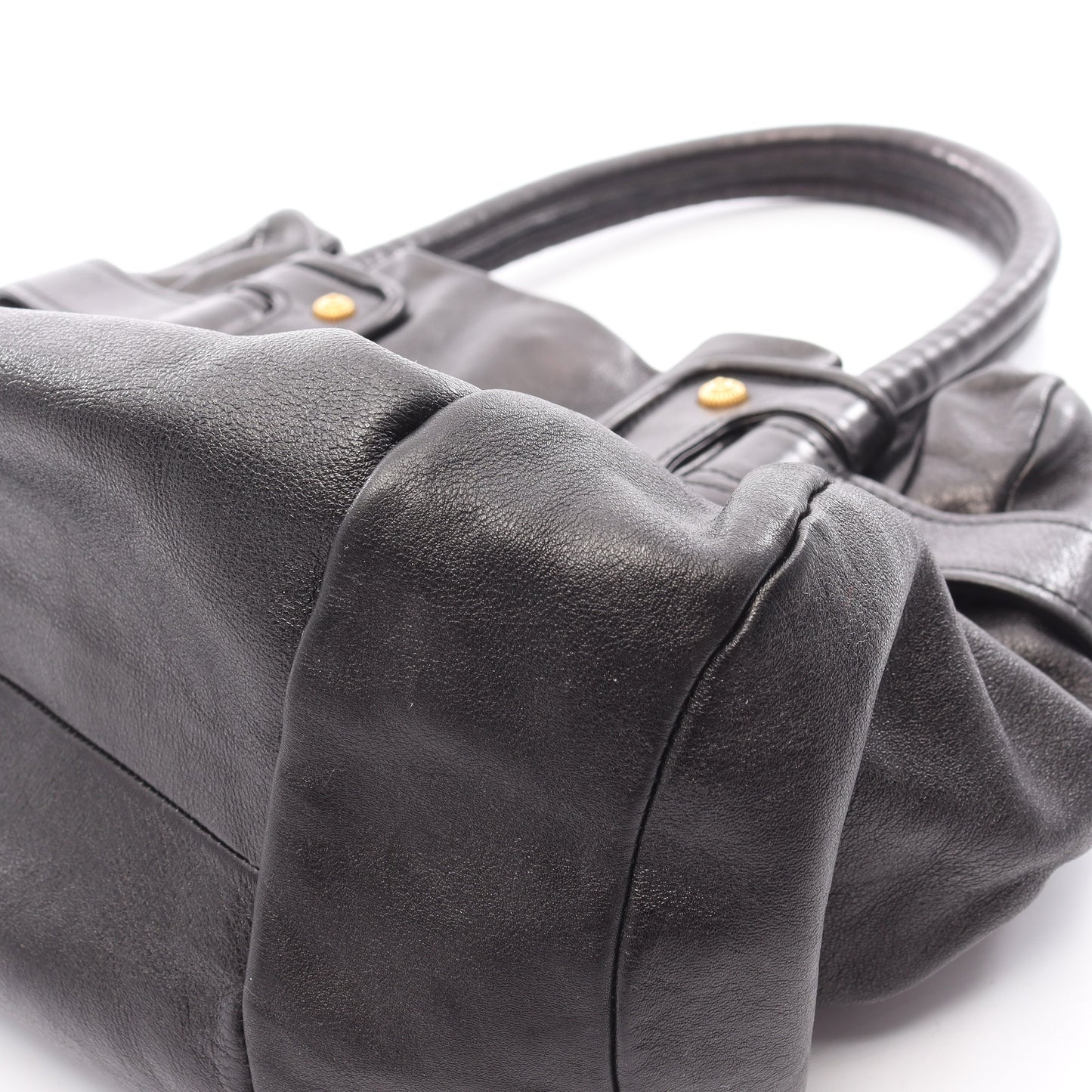 ガンチーニ ハンドバッグ レザー ブラック サルヴァトーレフェラガモ バッグ Salvatore Ferragamo