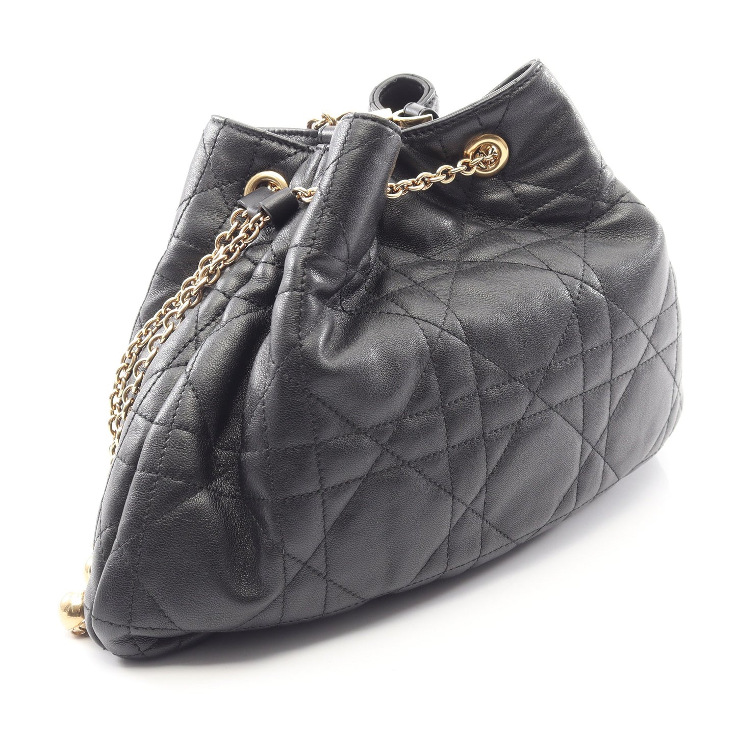 Ammi アミ チェーンショルダーバッグ レザー ブラック クリスチャンディオール バッグ Christian Dior