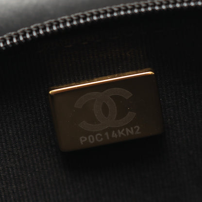 カメリア チェーンウォレット キャビアスキン ブラック ゴールド金具 シャネル バッグ CHANEL